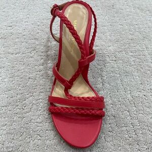 Marion Parke Red Braided Strap Sandals